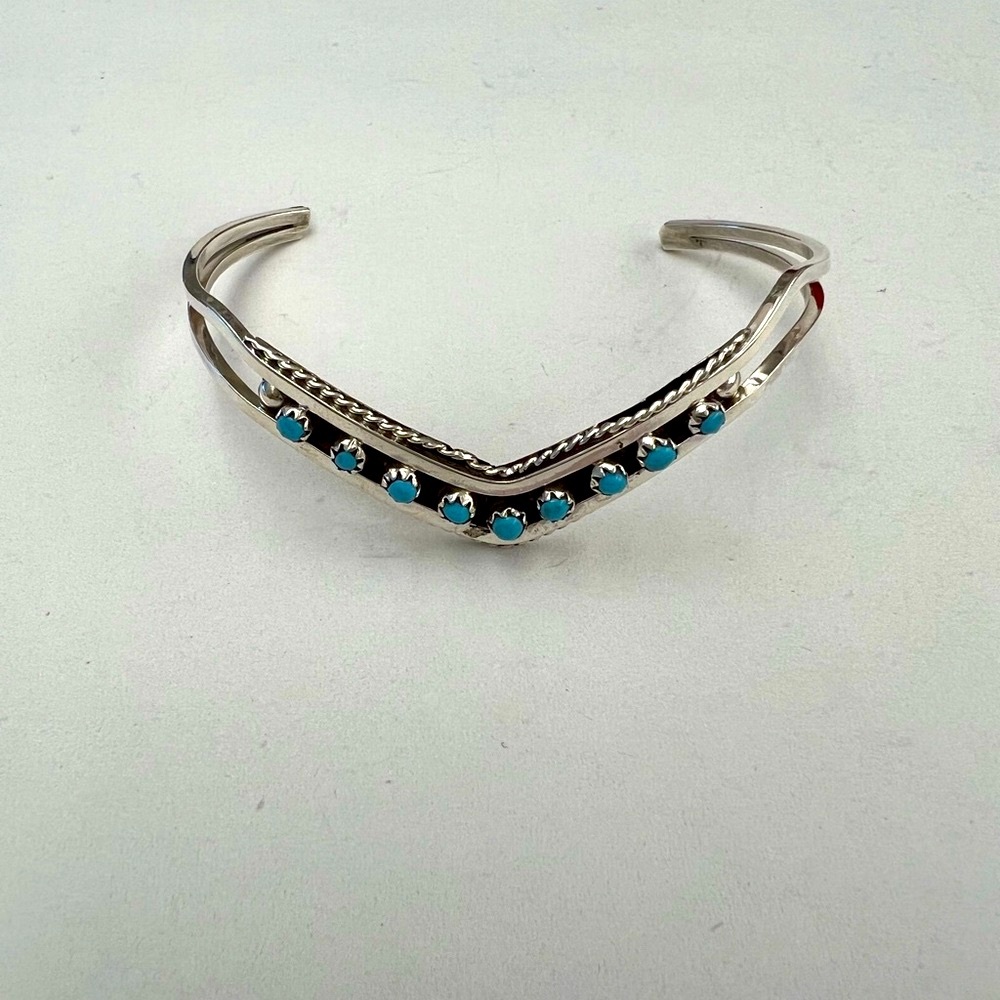 Sterling Silver and Turquoise Bracelet